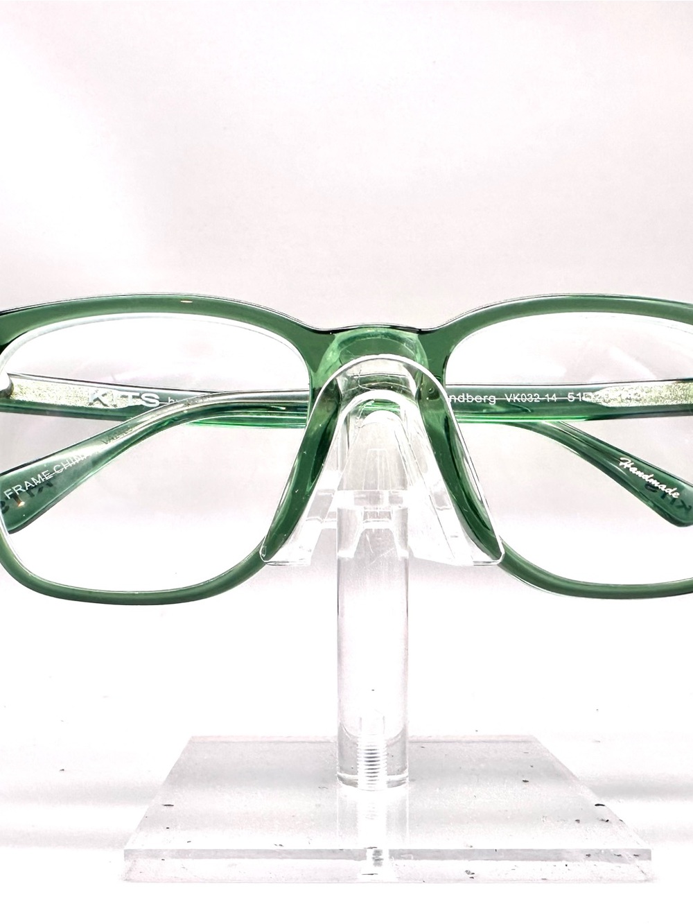 KITS by Vasuma Lindberg Green Square Eyeglasses Frames VK032-14 51-20-143